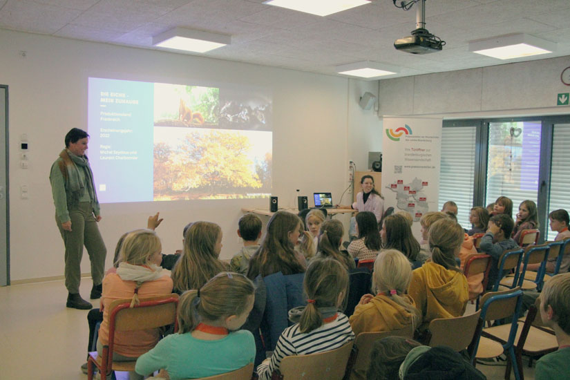 Kosima Lange, Vorlesung Dokumentarfilm, Kinderhörsaal Grundschule Rückersdorf