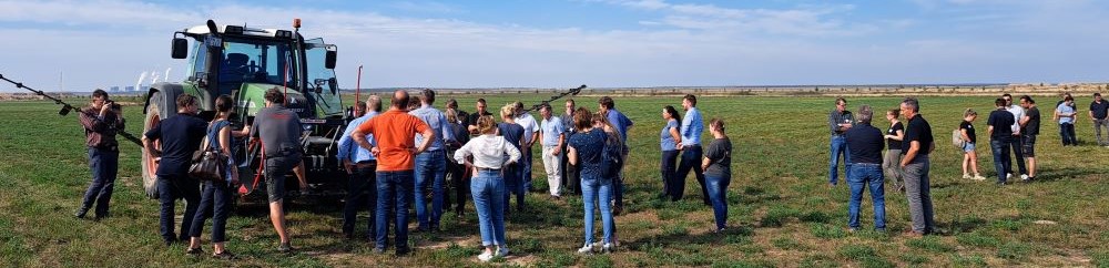 Projekt Land-Innovation-Lausitz (LIL), Begehung eines Ackers und Beispielhafte aufzeigen von Landwirtschaftlichen Innovationen